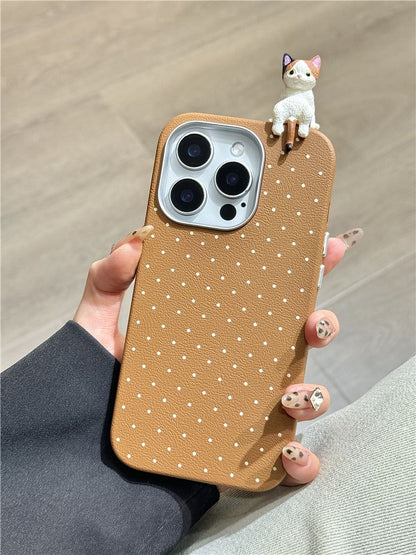 Cat Polka Dot Phone Case