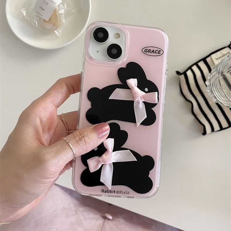 Rabbit Ribbon Phone Case