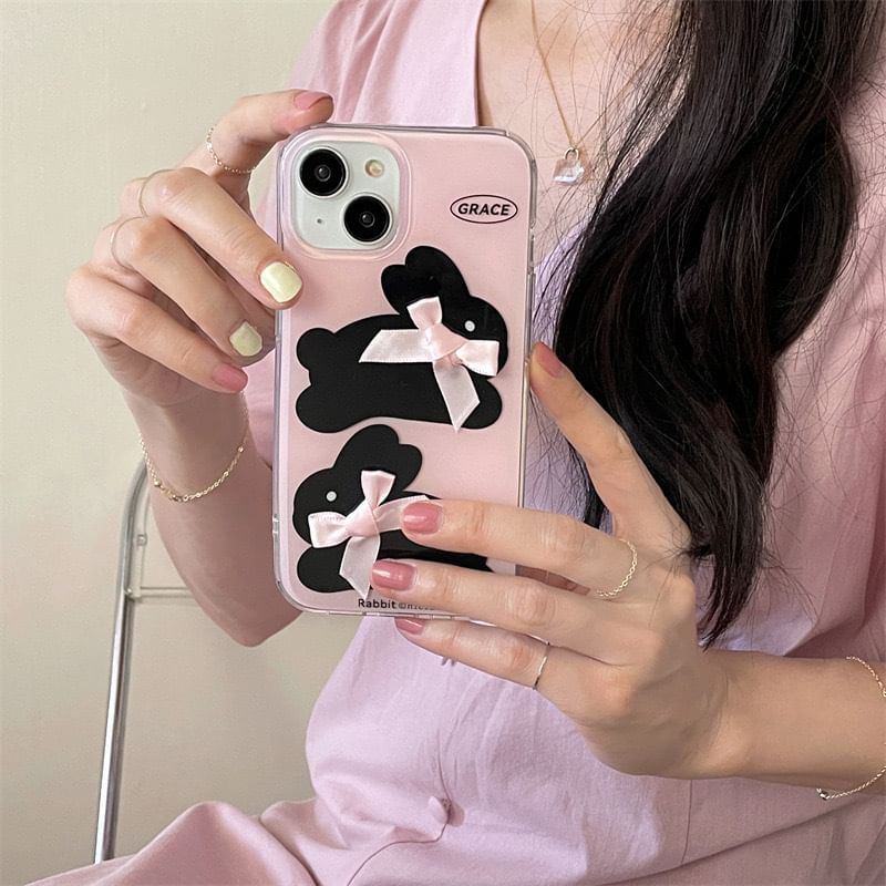 Rabbit Ribbon Phone Case