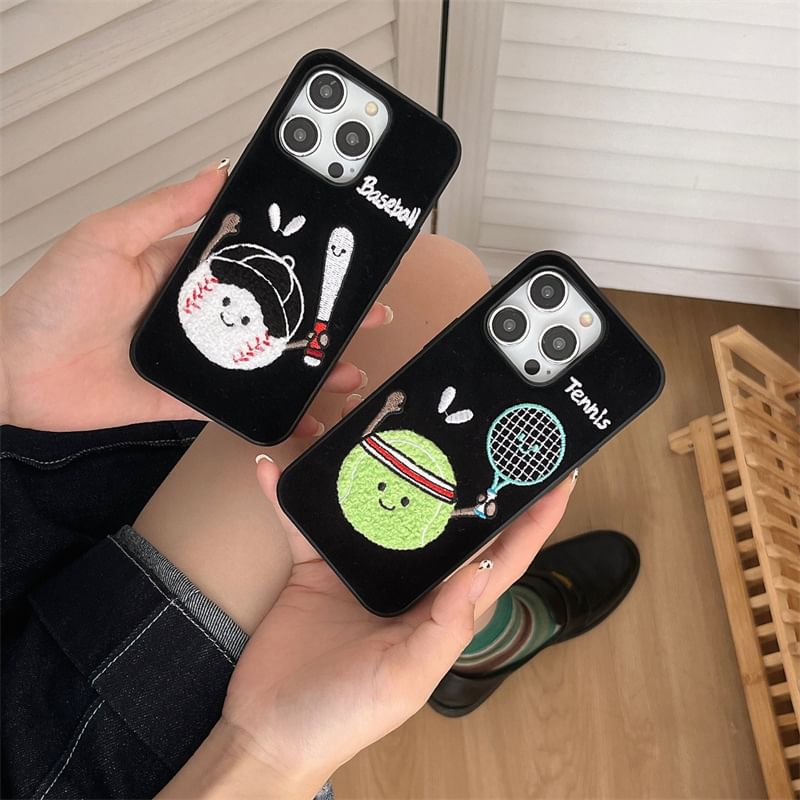 Sports Cartoon Phone Case - iPhone 16 Pro Max / 16 Pro / 16 Plus / 16 / 15 Pro Max / 15 Pro / 15 Plus / 15 / 14 Pro Max / 14 Pro / 14 Plus / 14 / 13 Pro Max / 13 Pro / 13 / 13 Mini