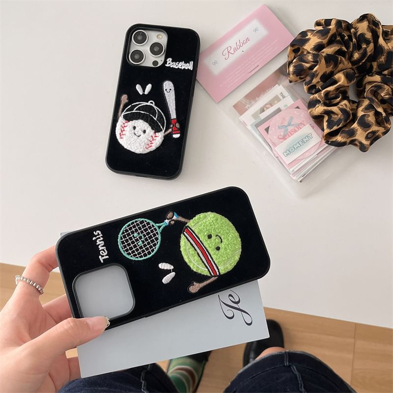 Sports Cartoon Phone Case - iPhone 16 Pro Max / 16 Pro / 16 Plus / 16 / 15 Pro Max / 15 Pro / 15 Plus / 15 / 14 Pro Max / 14 Pro / 14 Plus / 14 / 13 Pro Max / 13 Pro / 13 / 13 Mini