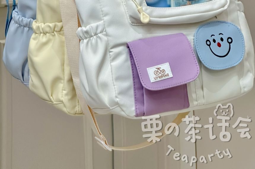 PVC Pocket Plain Tote Bag / Bag Charm / Set