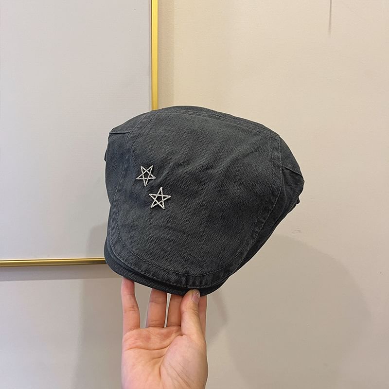 Star Studded Flat Cap