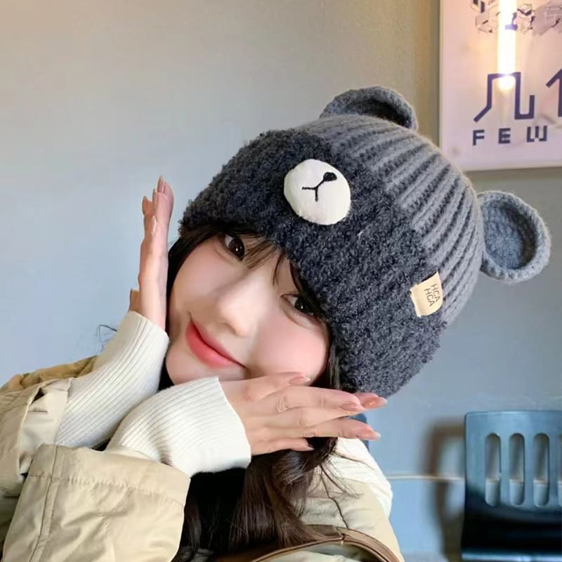 Bear Ear Knit Beanie