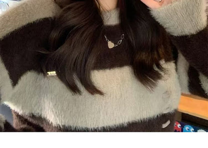 Lettering Embroidered Knit Beanie