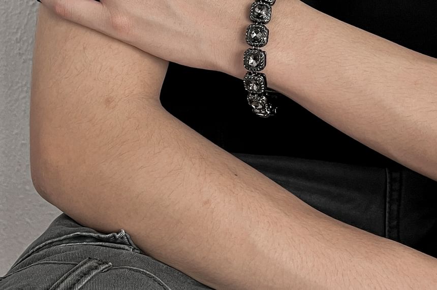 Rhinestone Stainless Steel Bracelet