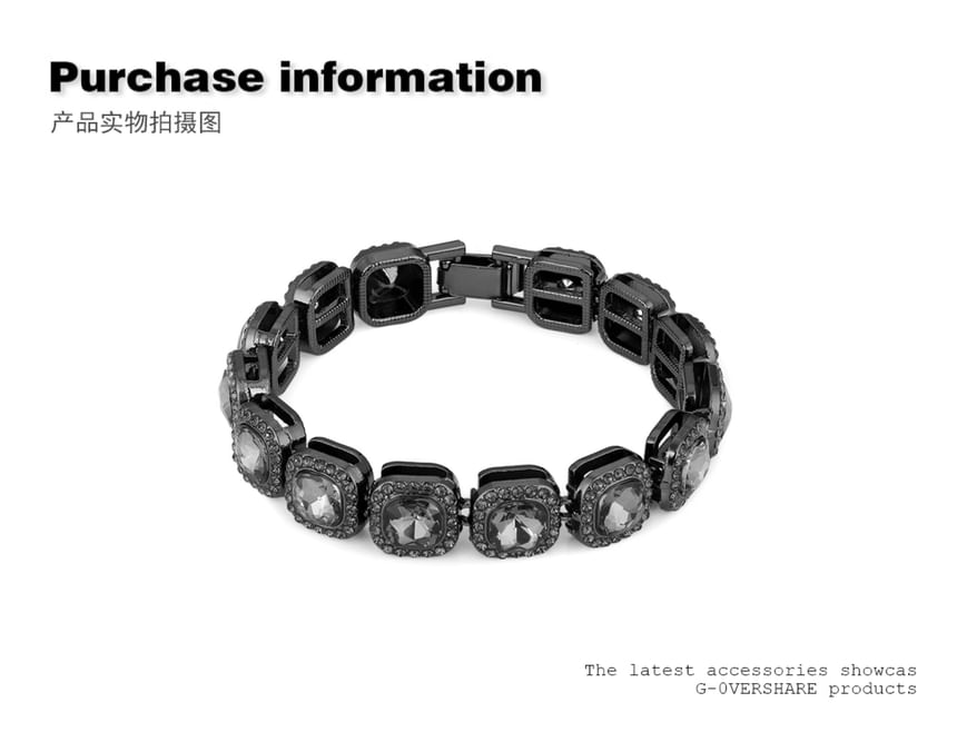 Rhinestone Stainless Steel Bracelet