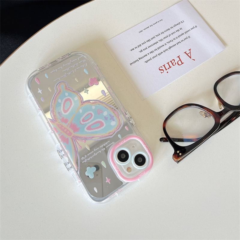 Print Phone Butterfly Case Mirrored