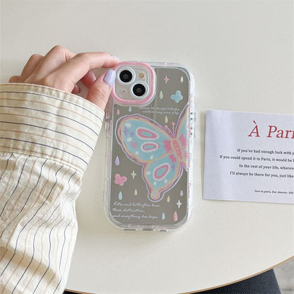 Print Phone Butterfly Case Mirrored
