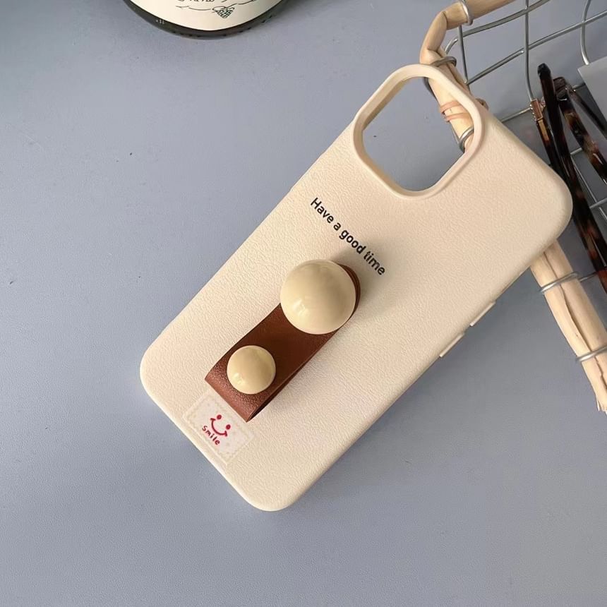 Strap Case Beaded Phone Finger