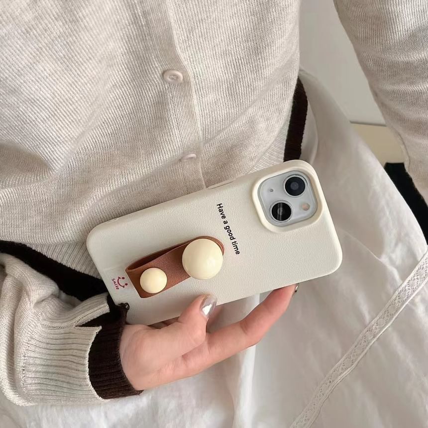 Strap Case Beaded Phone Finger