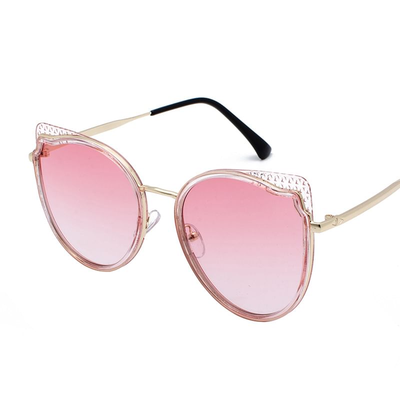 Cat Eye Metal Frame Sunglasses