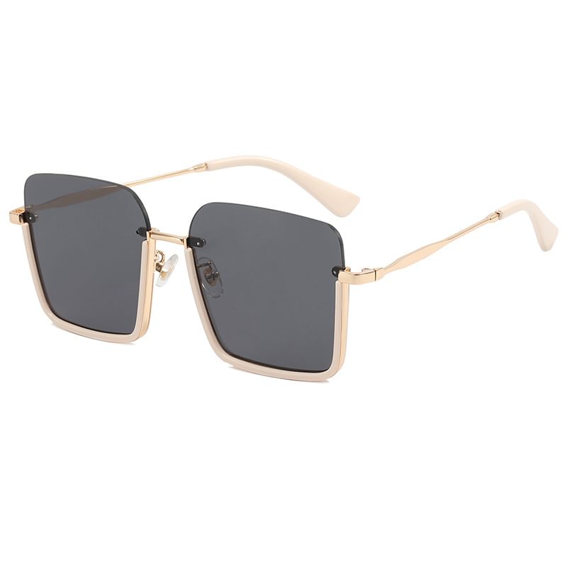 Square Half Frame Sunglasses