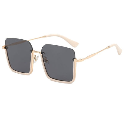 Square Half Frame Sunglasses
