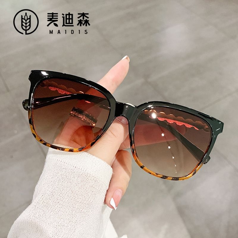 Faux Pearl Square Sunglasses