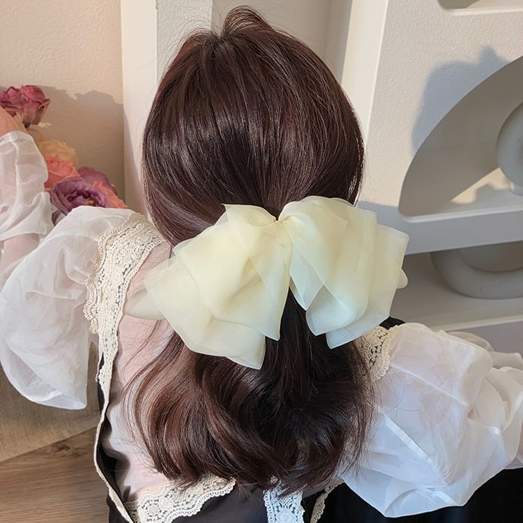 Mesh Bow Hair Clip