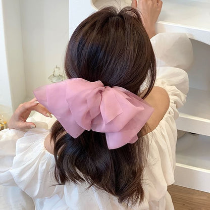 Mesh Bow Hair Clip