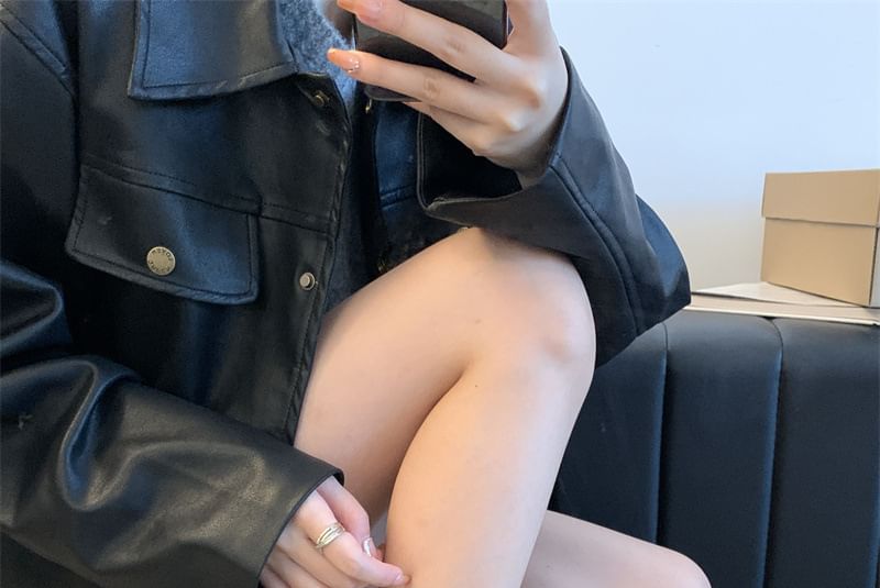 Faux Suede Mid Calf Boots