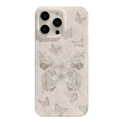 Case Floral Butterfly Phone