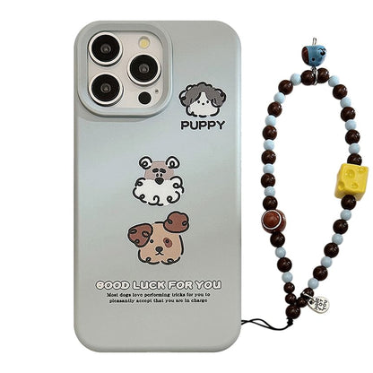 / Strap Dog Case Phone Bead Set