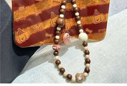 Striped Strap Phone Case Dog