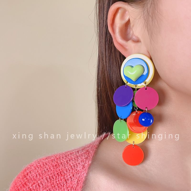 Disc Earring Drop