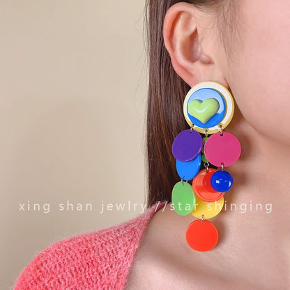 Disc Earring Drop