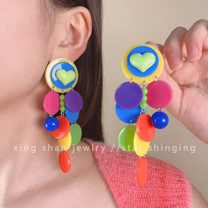 Disc Earring Drop