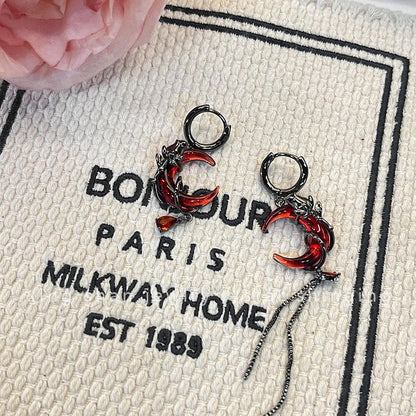 Moon-Shaped Earring Drop