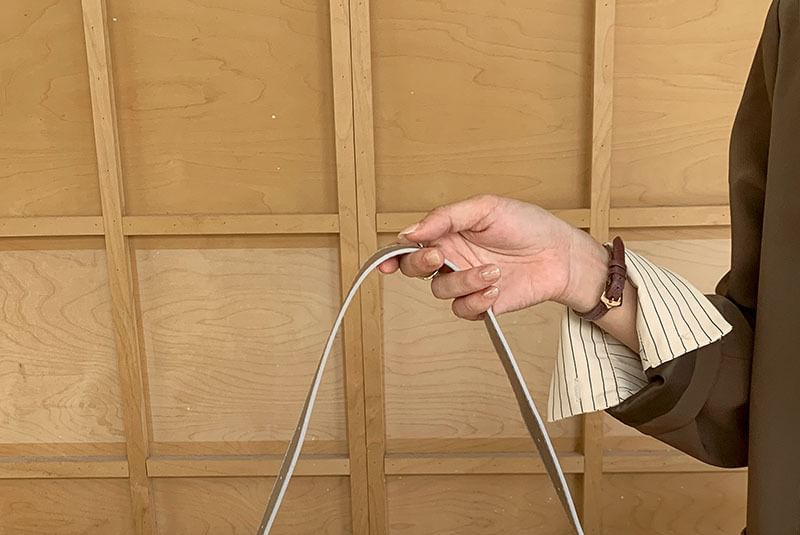 Faux Leather Crescent Shoulder Bag