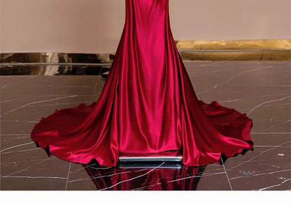 Plain Evening Off-Shoulder Gown Mermaid