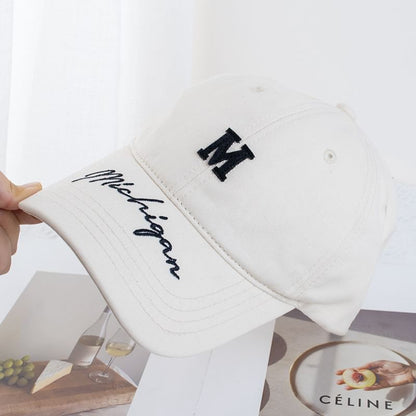Lettering Embroidered Baseball Cap (Various Designs)