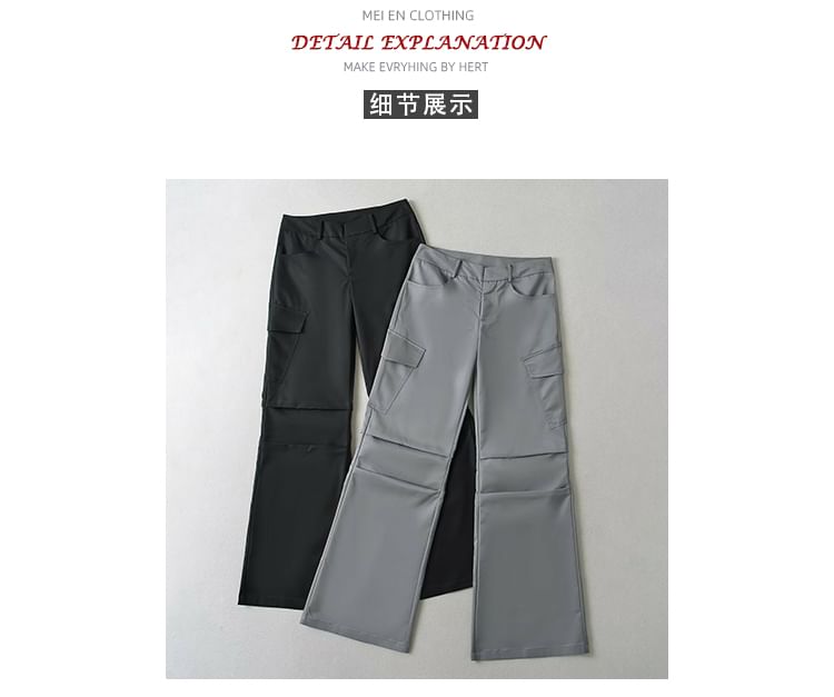 Tie-Back Cargo Baggy Pants