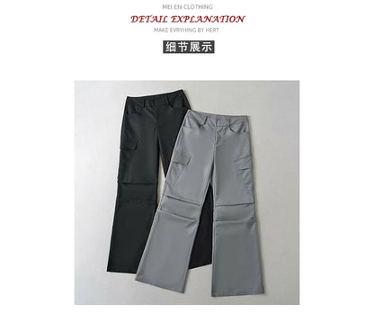 Tie-Back Cargo Baggy Pants