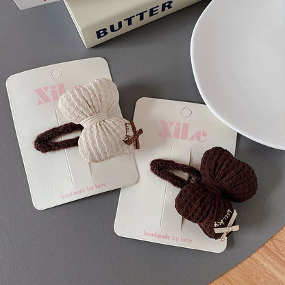 Bow Knit Hair Clip