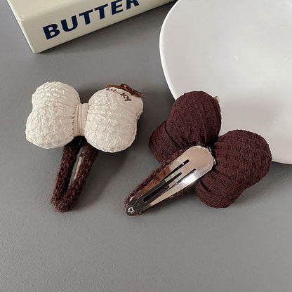 Bow Knit Hair Clip