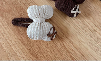 Bow Knit Hair Clip