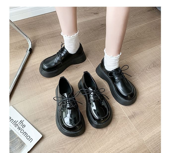 Platform Lace Up Shoes