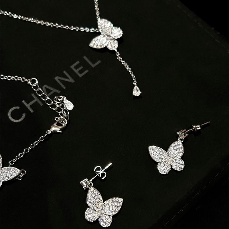 Butterfly Bracelet / Necklace / Stud Earring