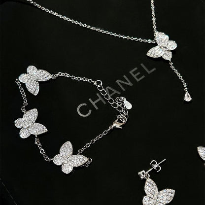 Butterfly Bracelet / Necklace / Stud Earring