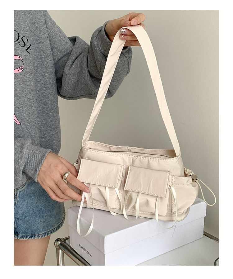 Multi-Pocket Bow Shoulder Bag