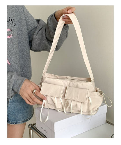 Multi-Pocket Bow Shoulder Bag