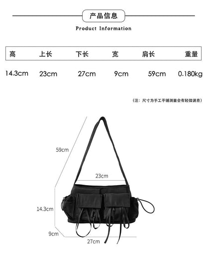 Multi-Pocket Bow Shoulder Bag