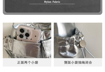 Multi-Pocket Bow Shoulder Bag