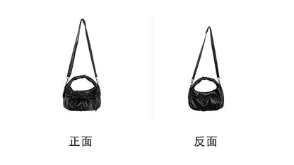Ruched Bow Shoulder Bag