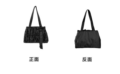 Ruched Bow Tote Bag