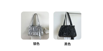 Ruched Bow Tote Bag
