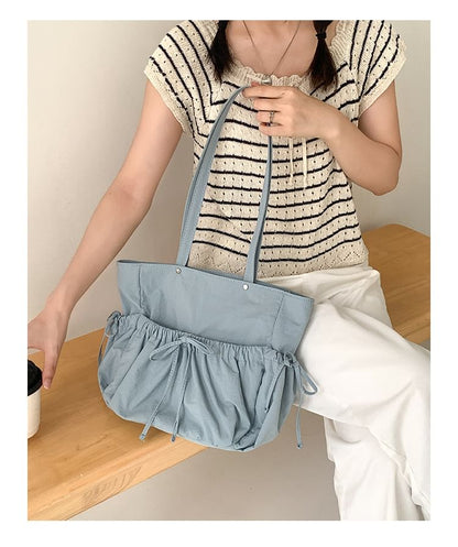 Multi-Pocket Bow Tote Bag