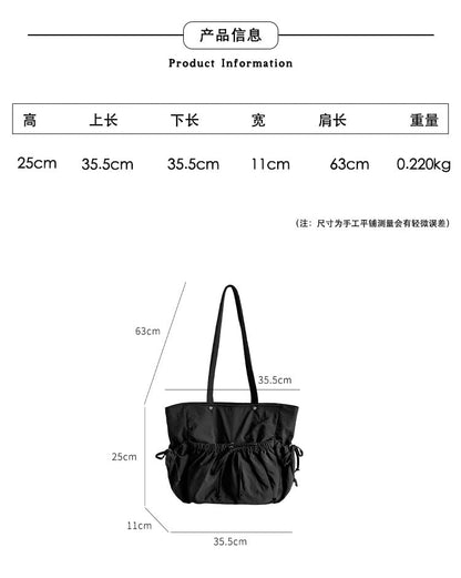 Multi-Pocket Bow Tote Bag