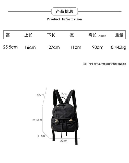 Buckled Multi-Pocket Backpack